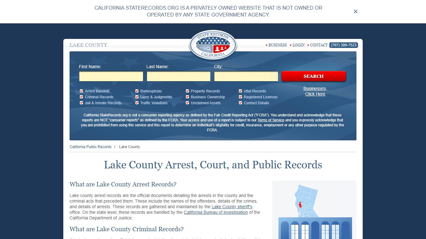 Lake County Arrest, Court, and Public Records