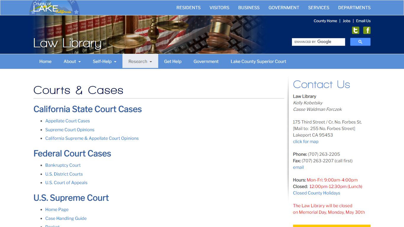 Courts & Cases - Lake County, California